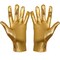 Metallic Gold Costume Gloves - Shiny Gold Princess Evening Stretch Dress Glove Set for Men, Women and Kids